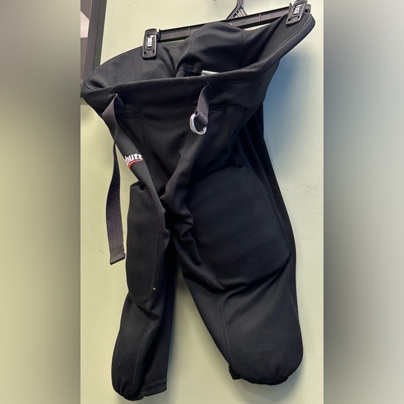 Schutt Integrated Football Practice Pant Adult M Black Padded Belted (b6) - Picture 1 of 6